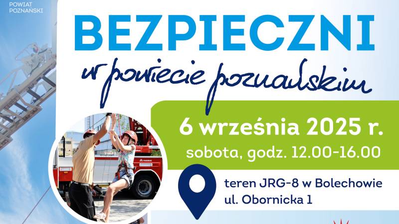 Bezpieczni w powiecie poznańskim - zaproszenie